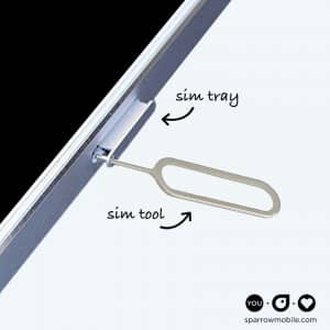 How to locate your SIM tray